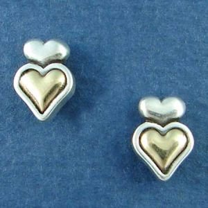 14K Gold and Sterling Silver Heart II
