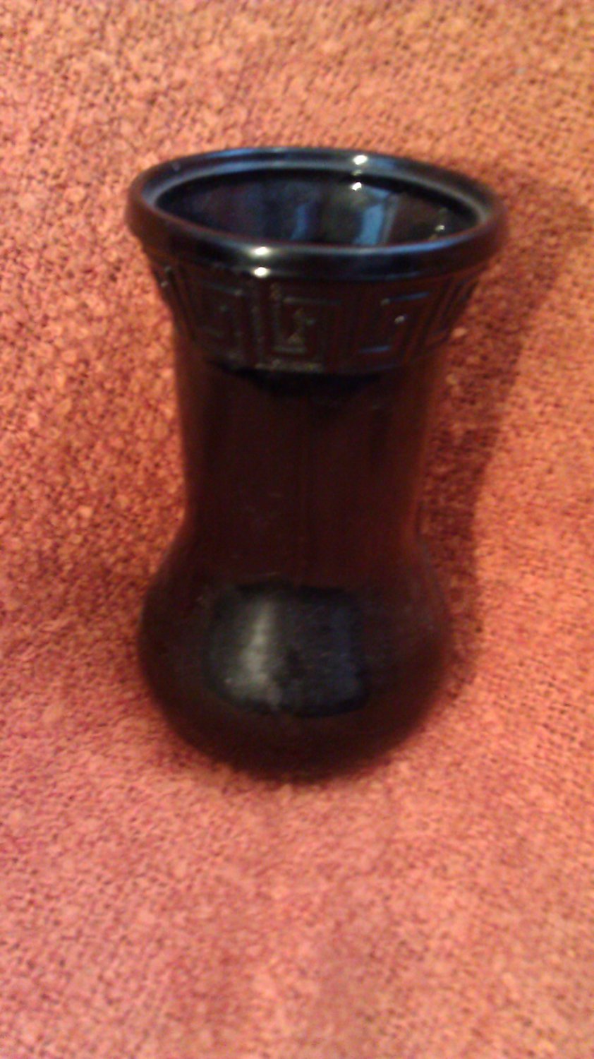 Vintage Amethyst Short Vase