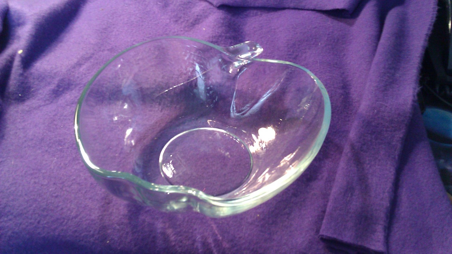 Clear Apple Fruit Bowl