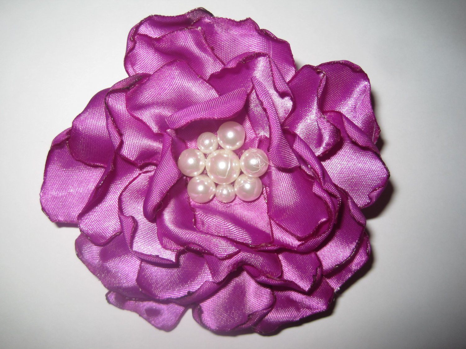 Large Purple Flower - Pearl Center