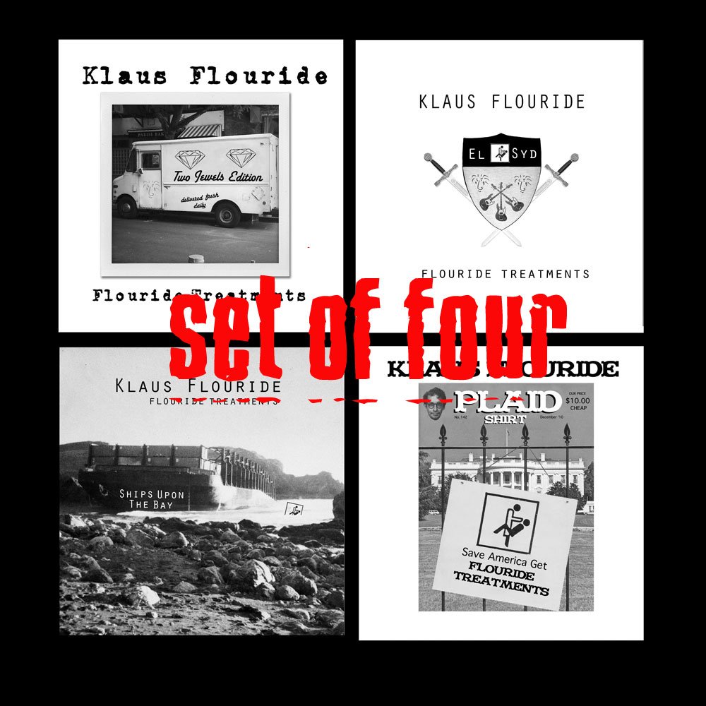 Set of (4) special limited edition CDs - autographed & numbered by Klaus Flouride (Dead Kennedys)