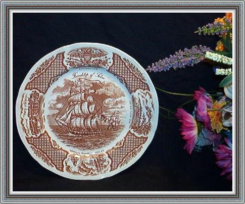 MINT ALFRED MEAKIN STAFFORDSHIRE VINTAGE FAIR WINDS PLATE