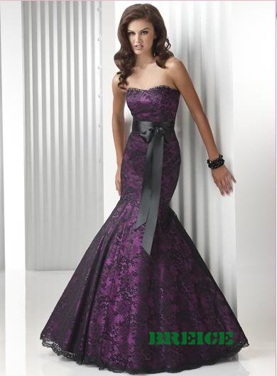 Elegant Long Lace Evening Dresses Prom Formal Gowns 17