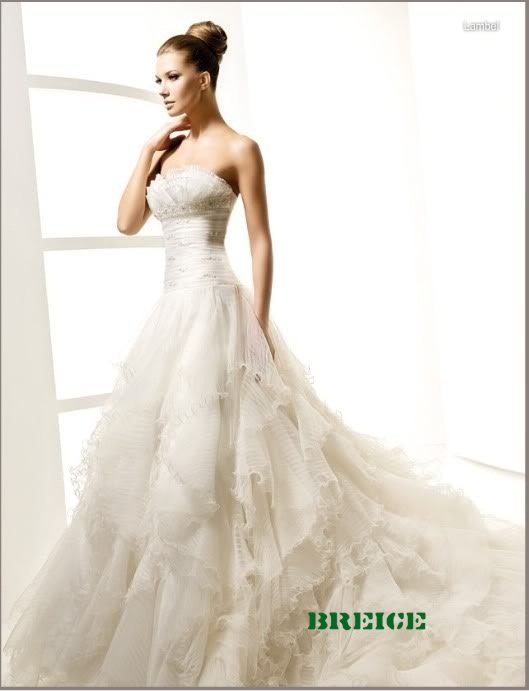 Elegant A-Line Wedding Dress Bridal Gowns 31