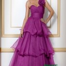 Purple One Shoulder Evening Dresses Prom Party Formal Gowns Ball Gowns J23