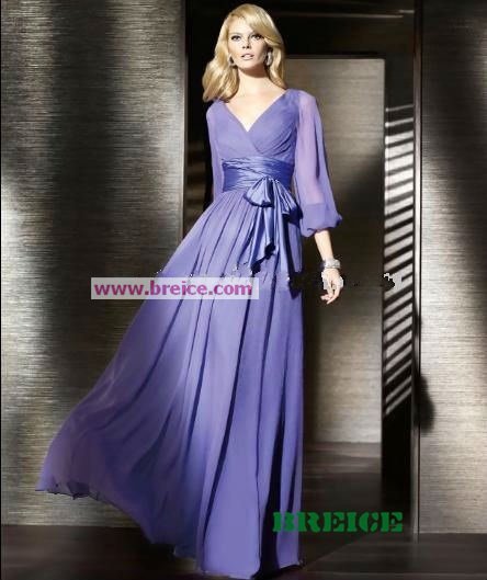 Purple Long Evening Dresses Prom Formal Gowns 10