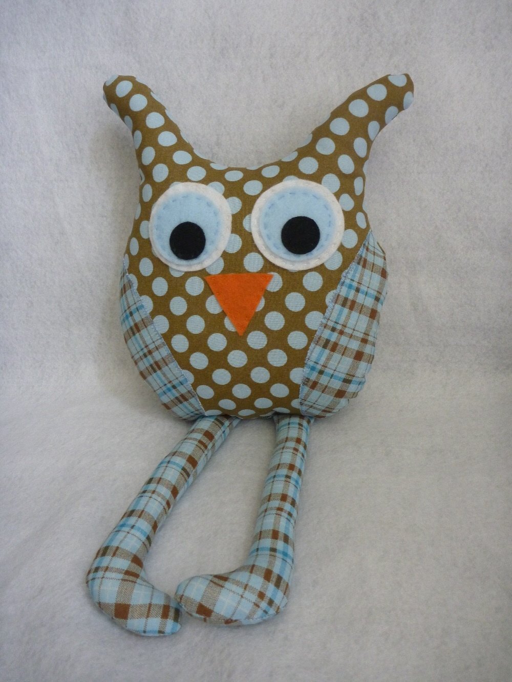 Owl Pillow for Baby Boy Nursery Decor