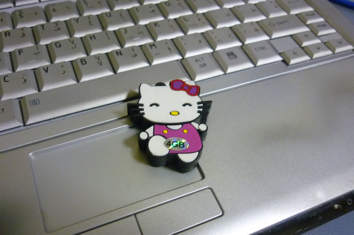 4GB CUTE PURPLE KITTY Flash Memory Stick Thumb Drive