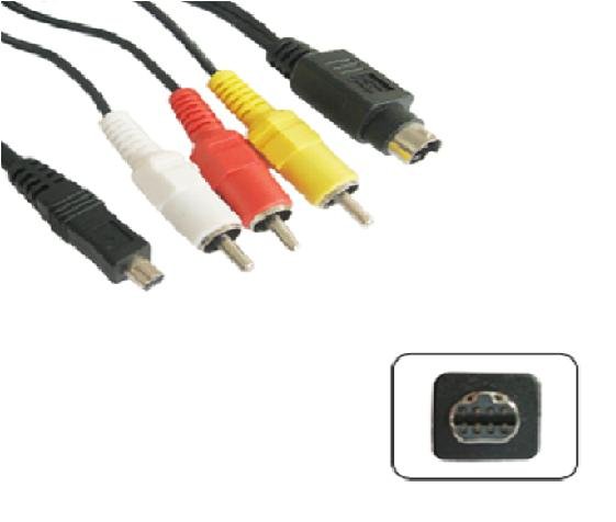 Nikon Coolpix 5700 5000 4500 4300 995 990 885 800 AV Cable with svideo