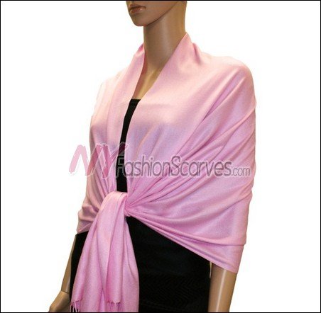 Silky Soft Solid Pashmina <br>Light Orchid