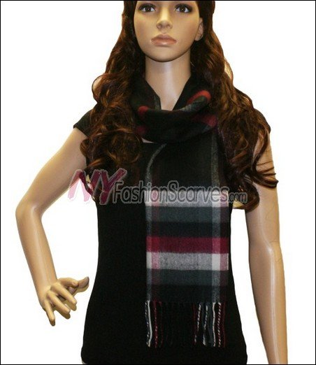 Plaid Cashmere Feel Scarf <br>NY28-07