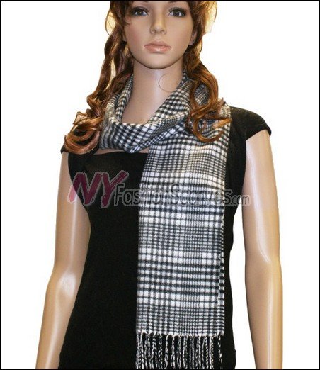Plaid Cashmere Feel Scarf <br>NY47-01