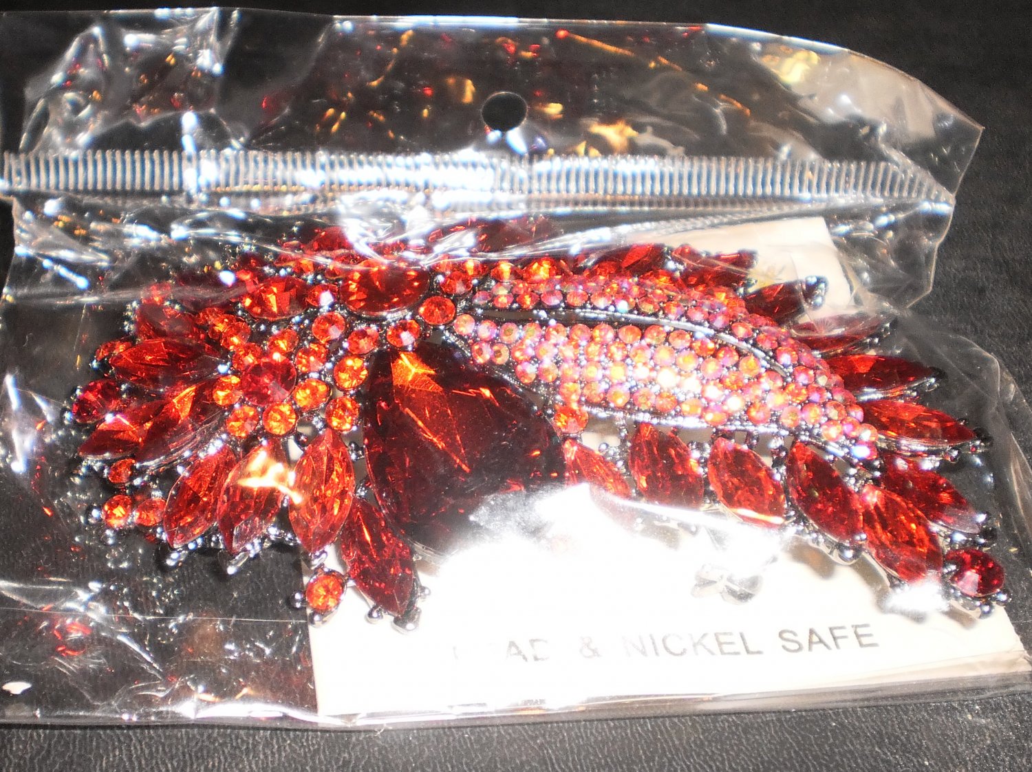 ruby red pin/brooch