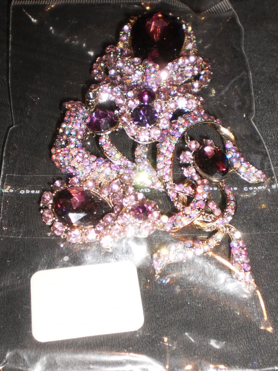 purple pin/brooch
