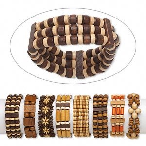 8 Chinese Little leaf Boxwood stretch bracelets