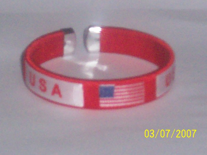 USA Flag Bangle - Red