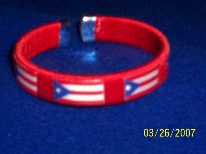 Puerto Rico - Flag Bangle - Red