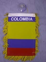 Mini Banner- 4" x 6"- Colombia Flag