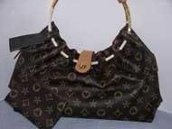 Fashion Handbag - (Registered) - Round Metal Handle