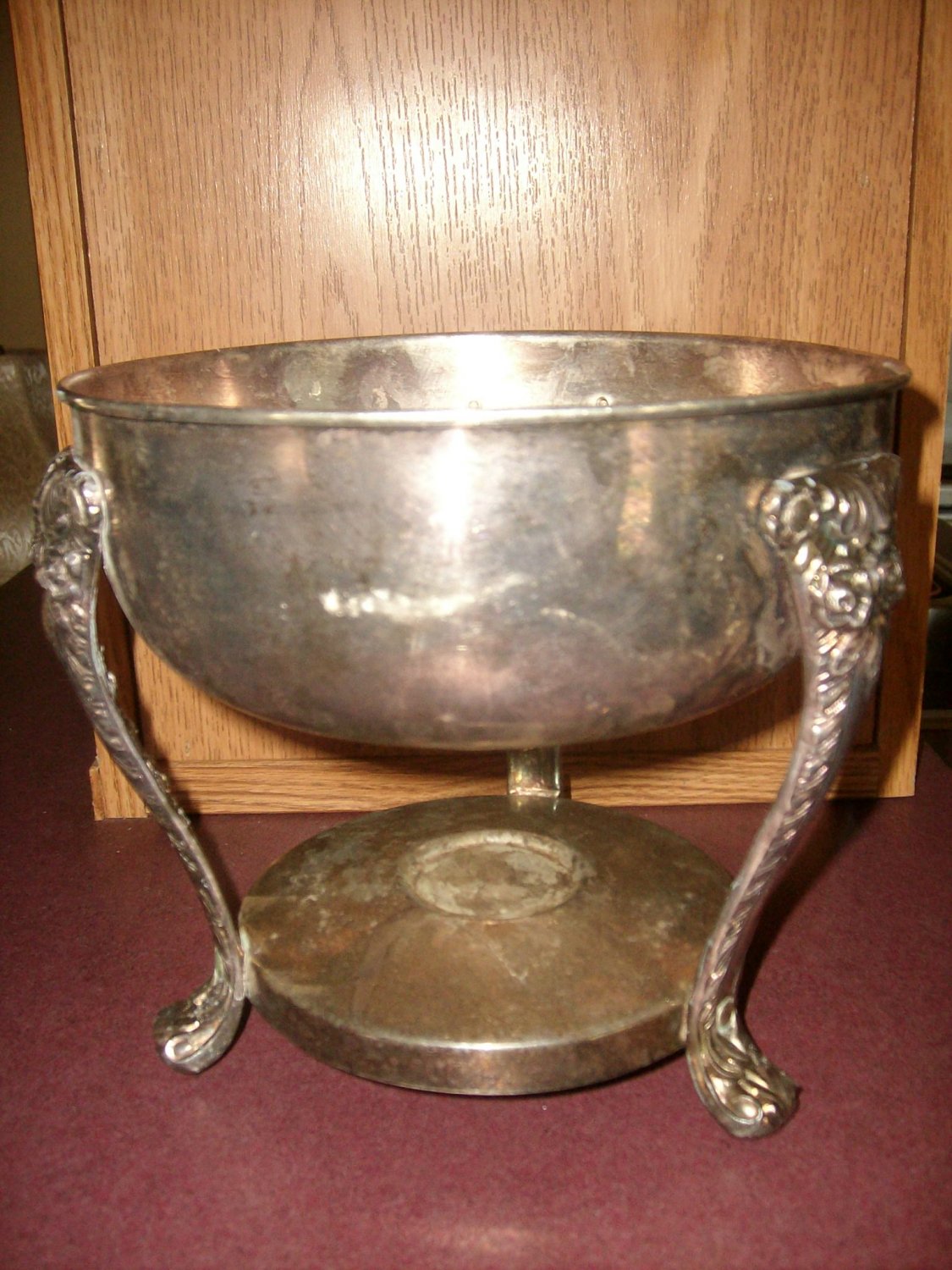 Unmarked Silver Chafing Stand