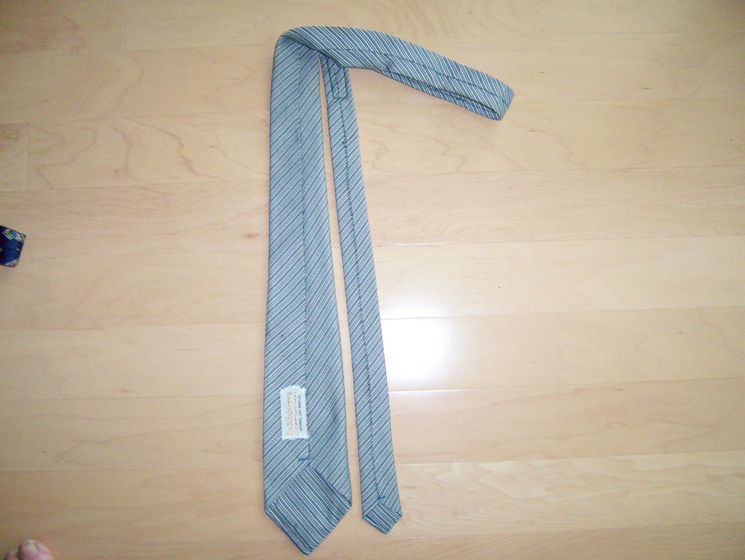 Men's Tie Grey Striped
