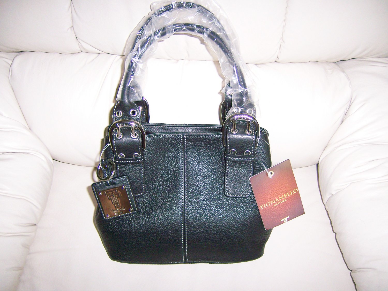 Tignanello Leather French Tote Bag