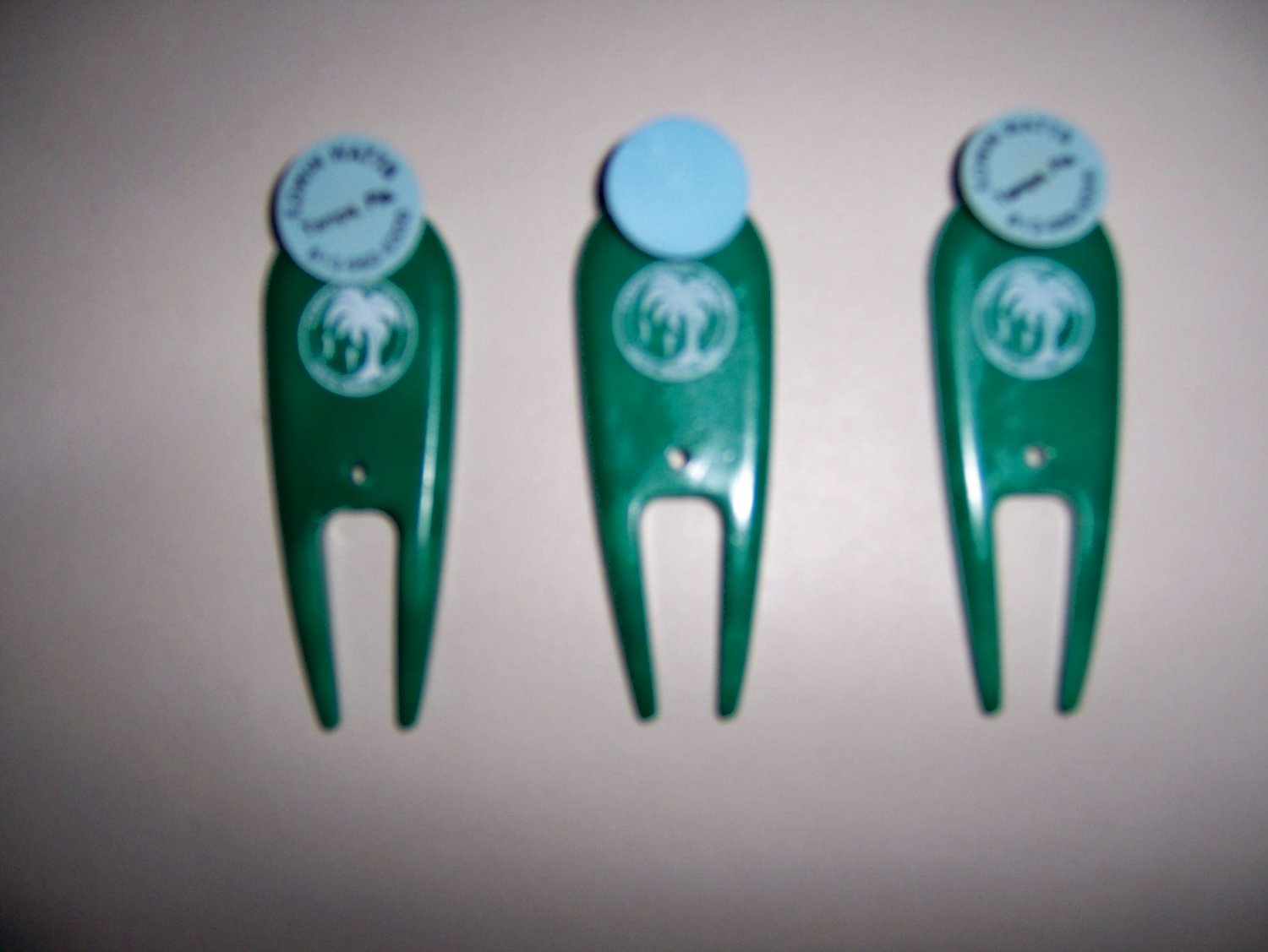 Set Of Three Divet Repairs W Ball Markers