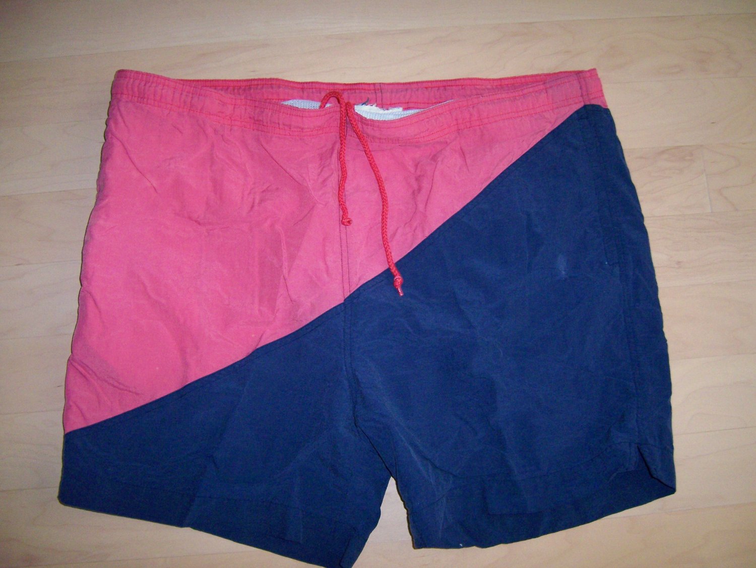 Men's Swim Suit Navy/Red XL