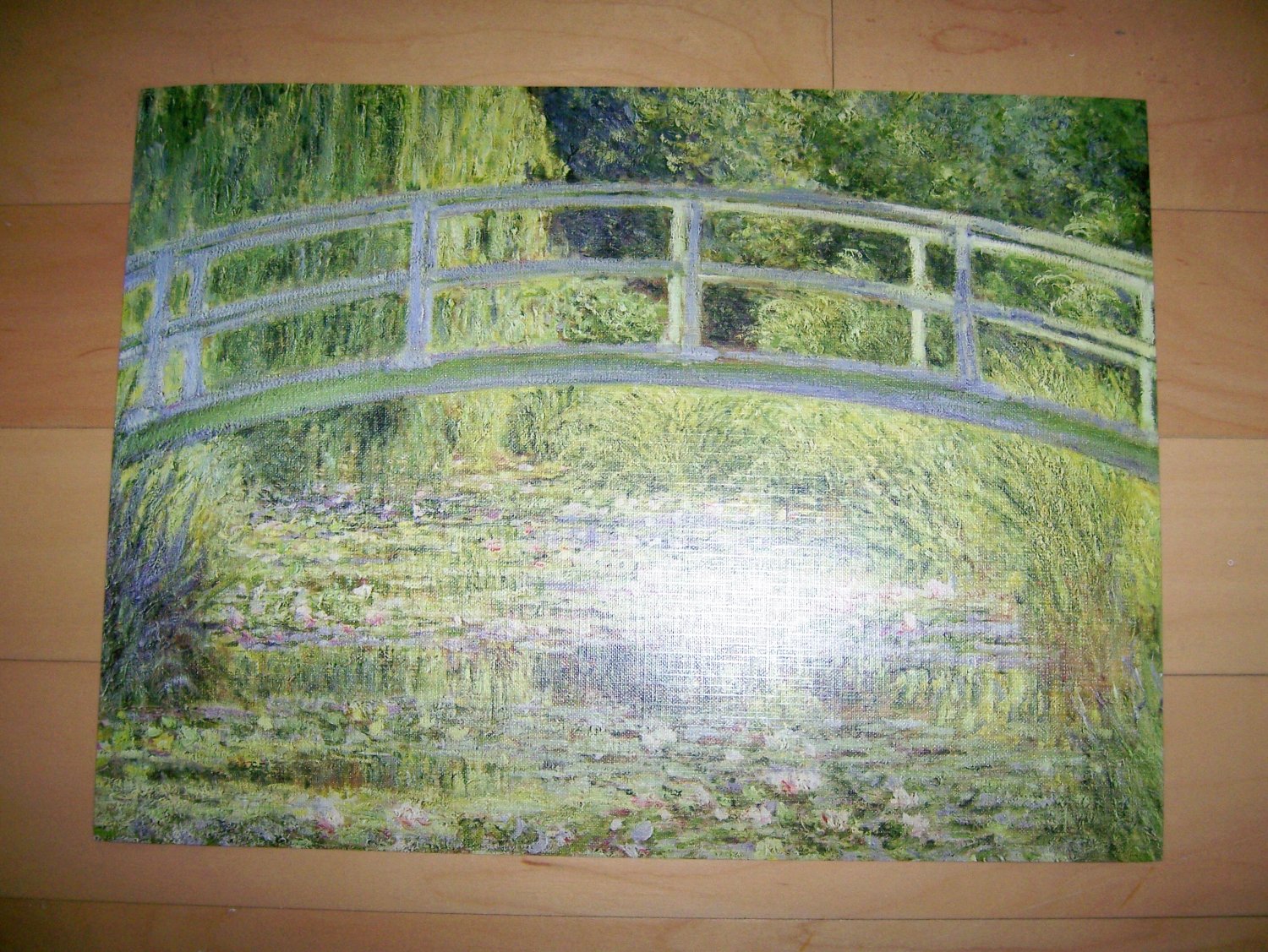 Reproduced Painting "The Water Lily Pond" By Claude Monet