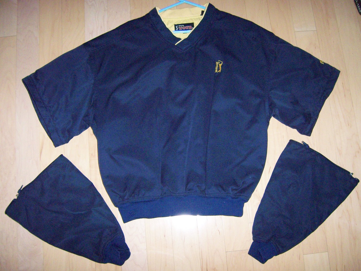 Vest Navy W Zipper Off Sleeves BNK140