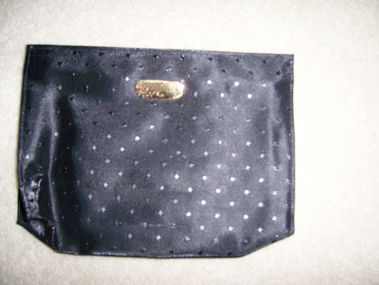Black Clutch Purse W White Star Designs BNK153