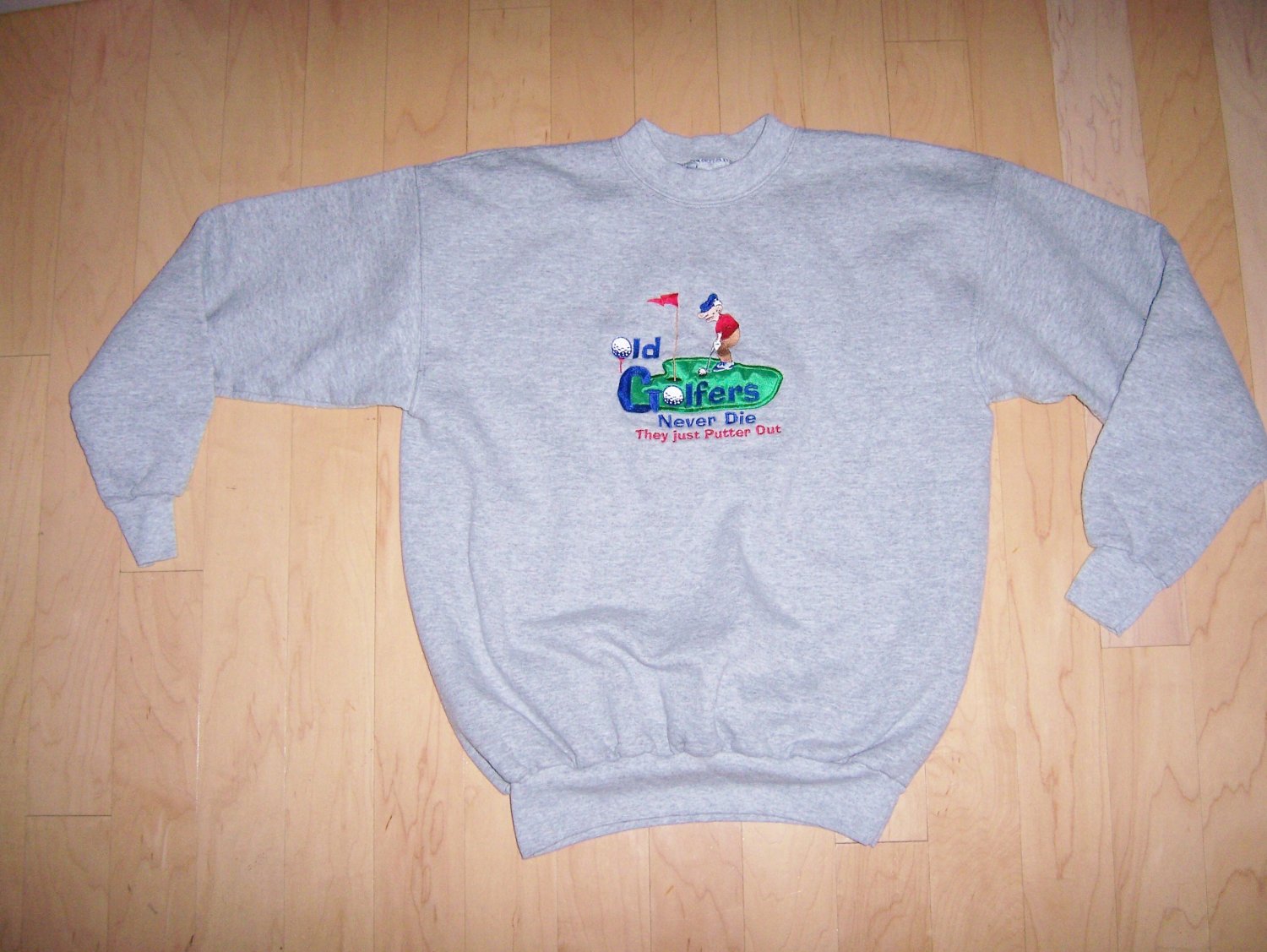 Gray Golfer's Sweatshirt Size Medium (36) BNK182