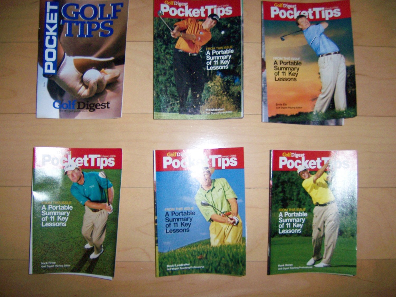 6 Pocket Size Golf Aids BNK229