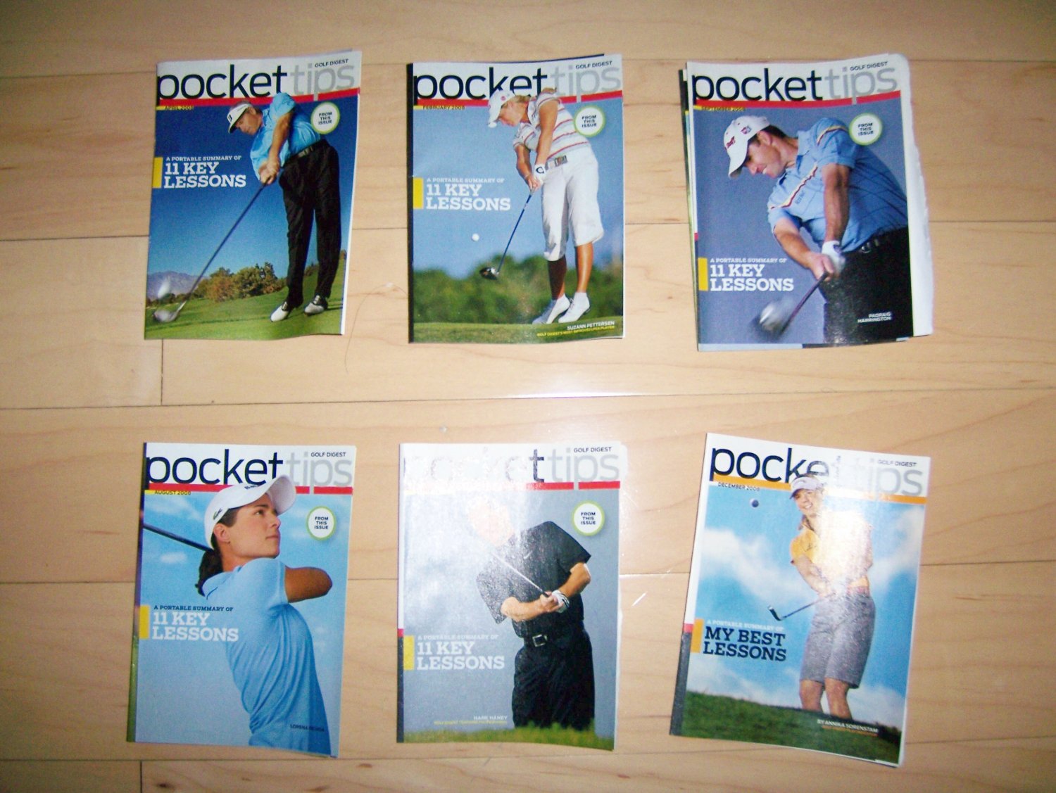 6 Pocket Size Books Aid To Your Golf Game BNK233