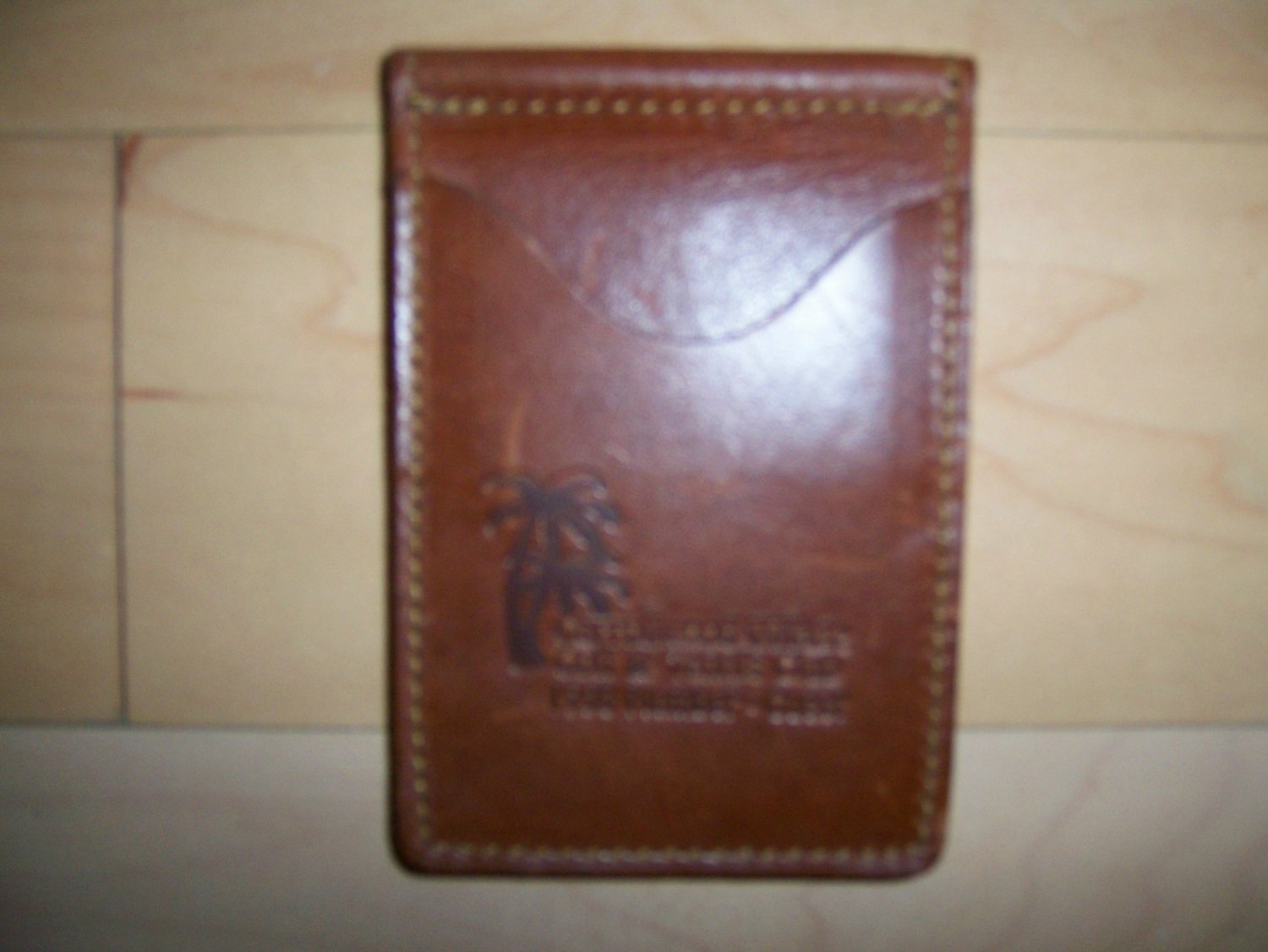 Money Clip Case Brown Leather BNK252