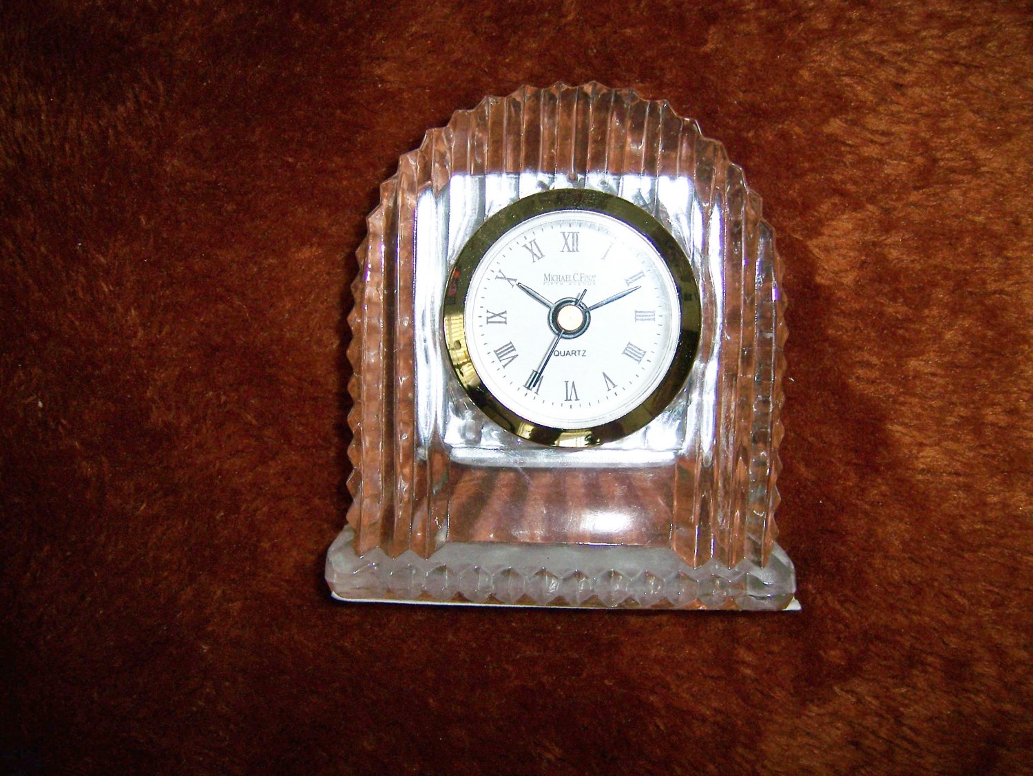 Desk Top Crystal Clock Battery Operated BNK299