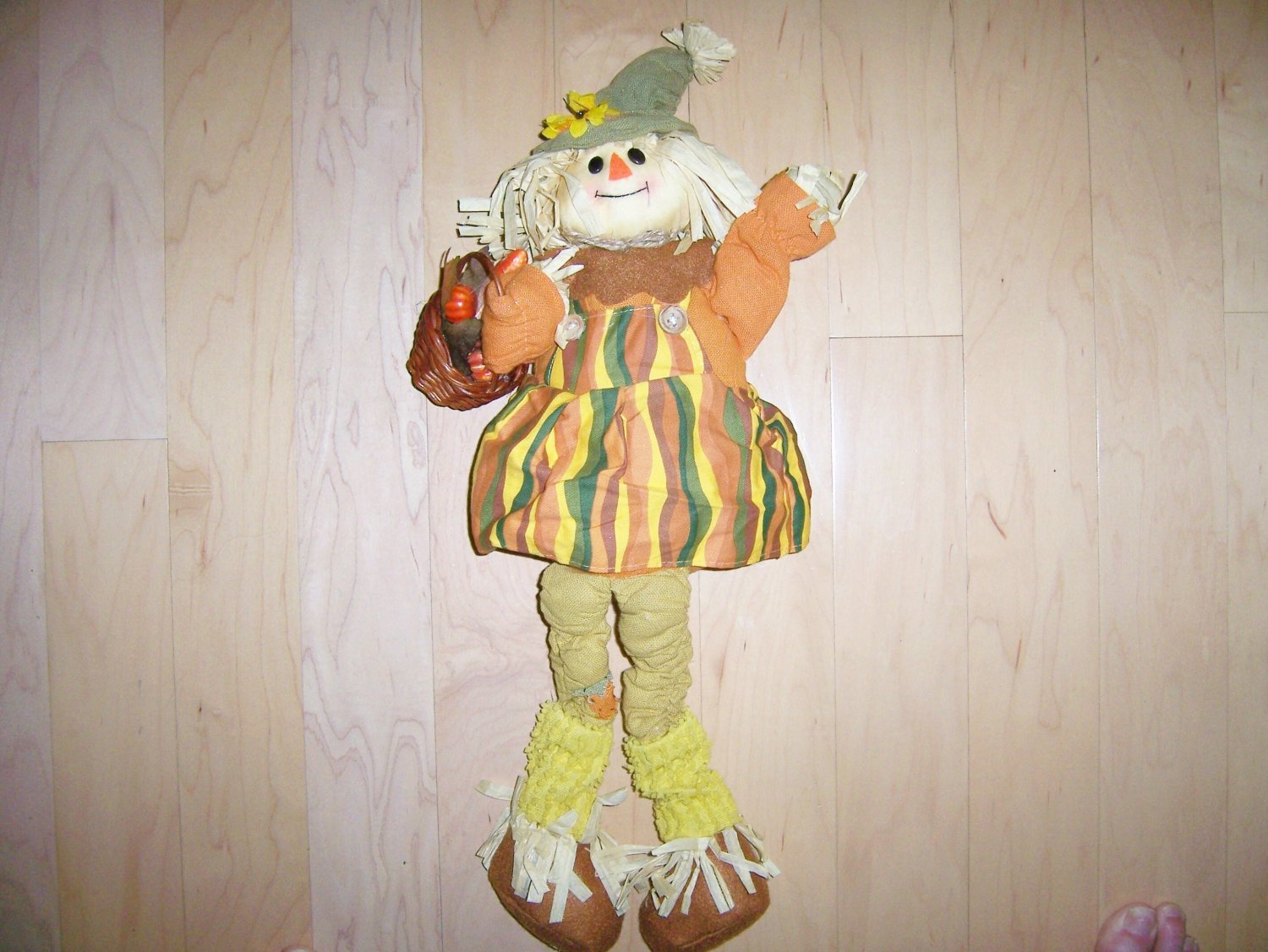 Lady Scarecrow Halloween & Thanksgiving Greeter BNK574