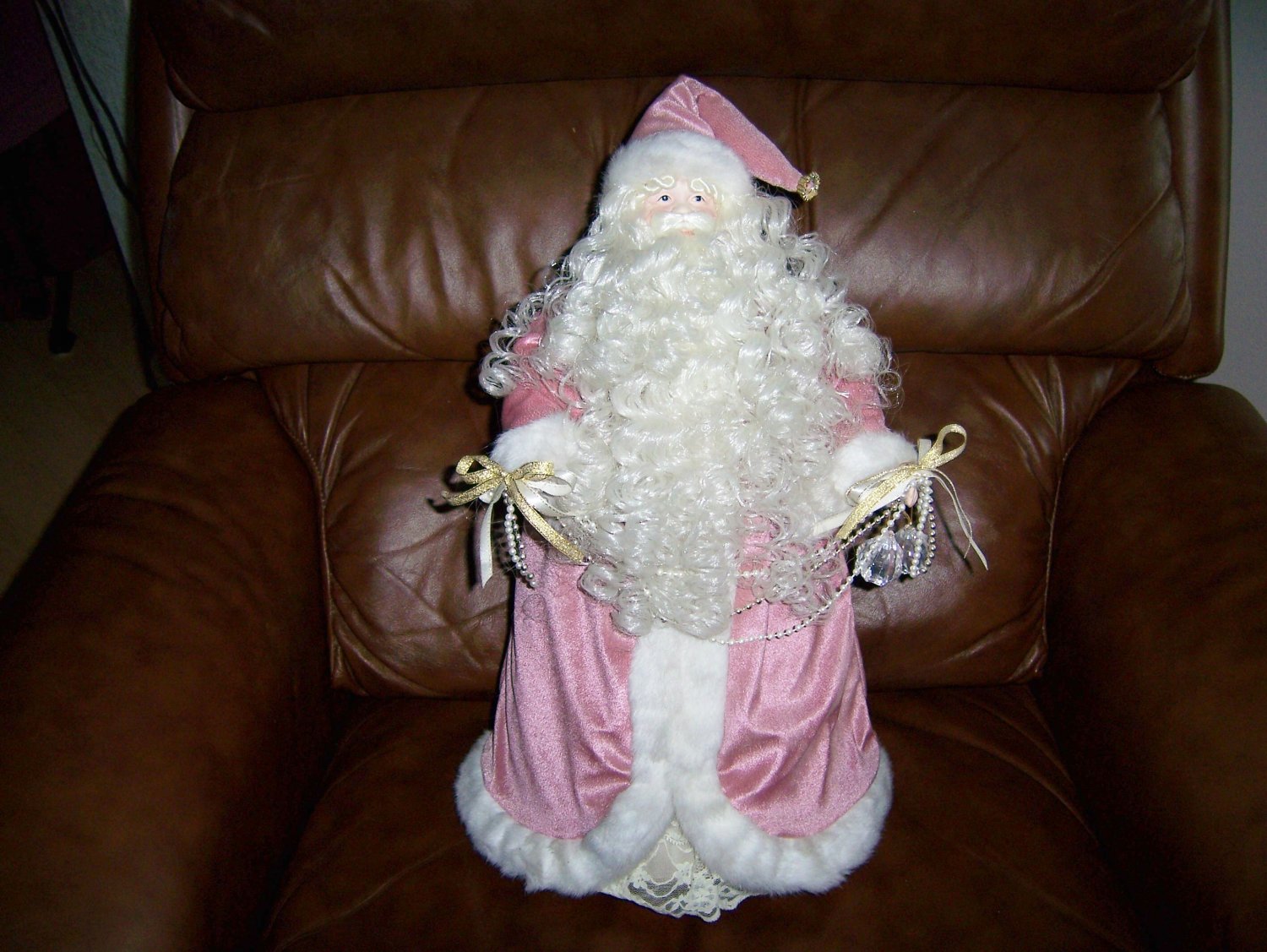 Santa Doll 19" Tall Elegantly Dressed BNK585