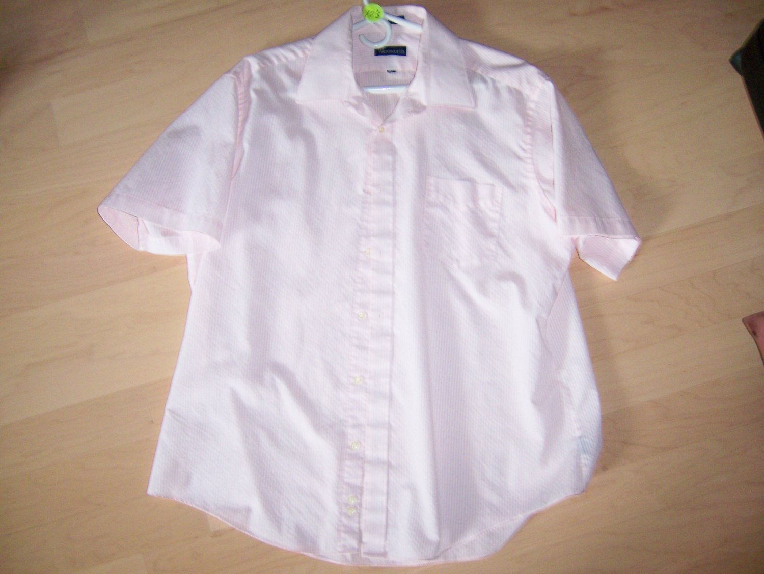 Men's Pink Short Sleeve Shirt BNK597