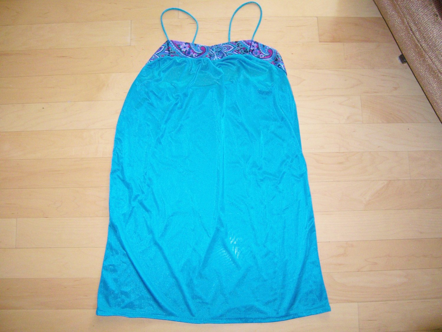 Blue Waist Length Nightie BNK616