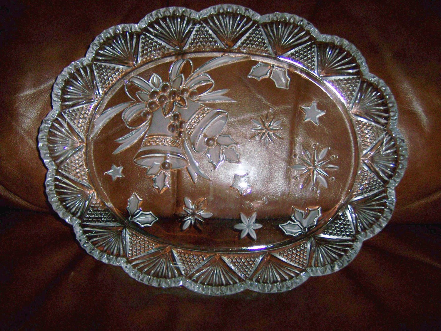 Oval Serving Plate Glass 12"x10" BNK661