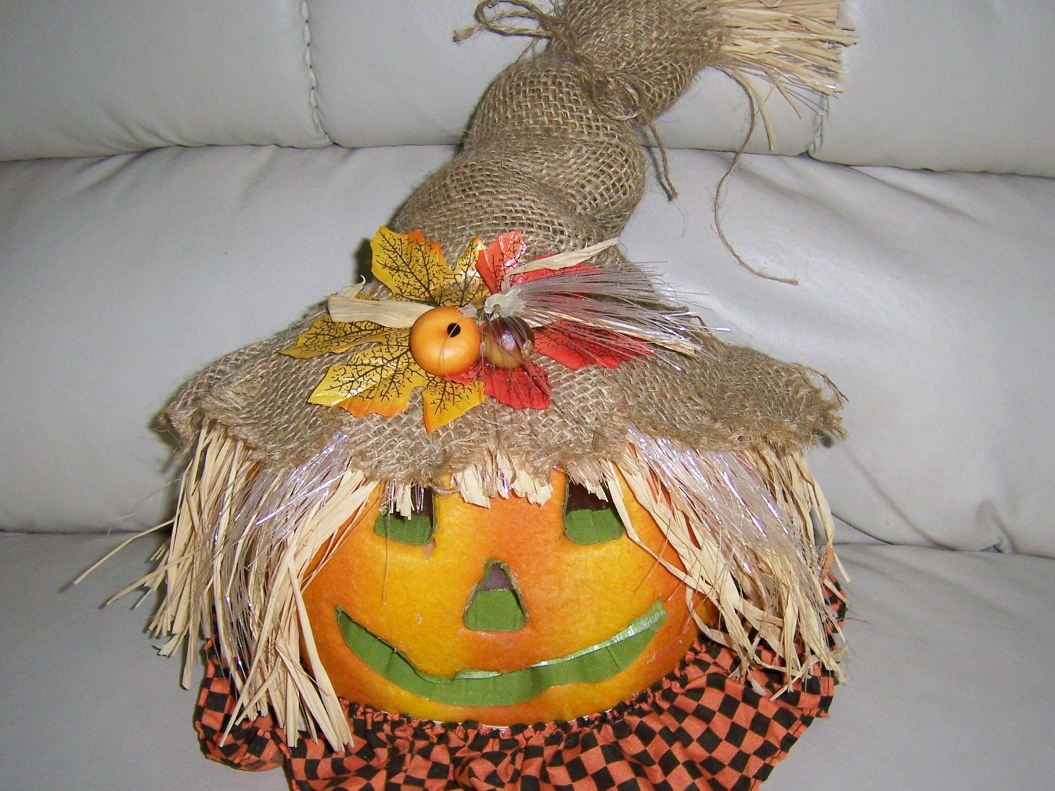 Pumpkin Cheerful Greeting For Halloween & Thanksgiving BNK730