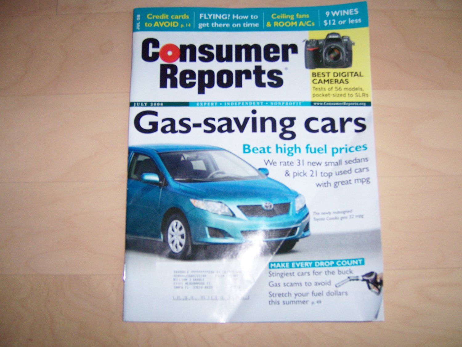 Consumer Reports July 2008 BNK735