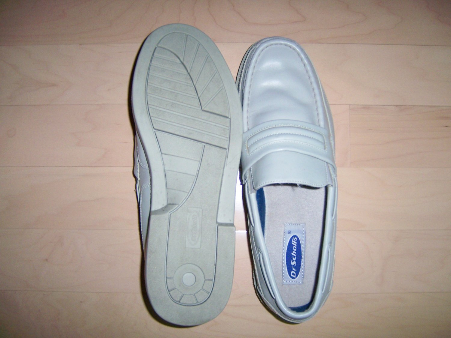 Dr Scholls 13 3E Light Grey Loafers BNK752