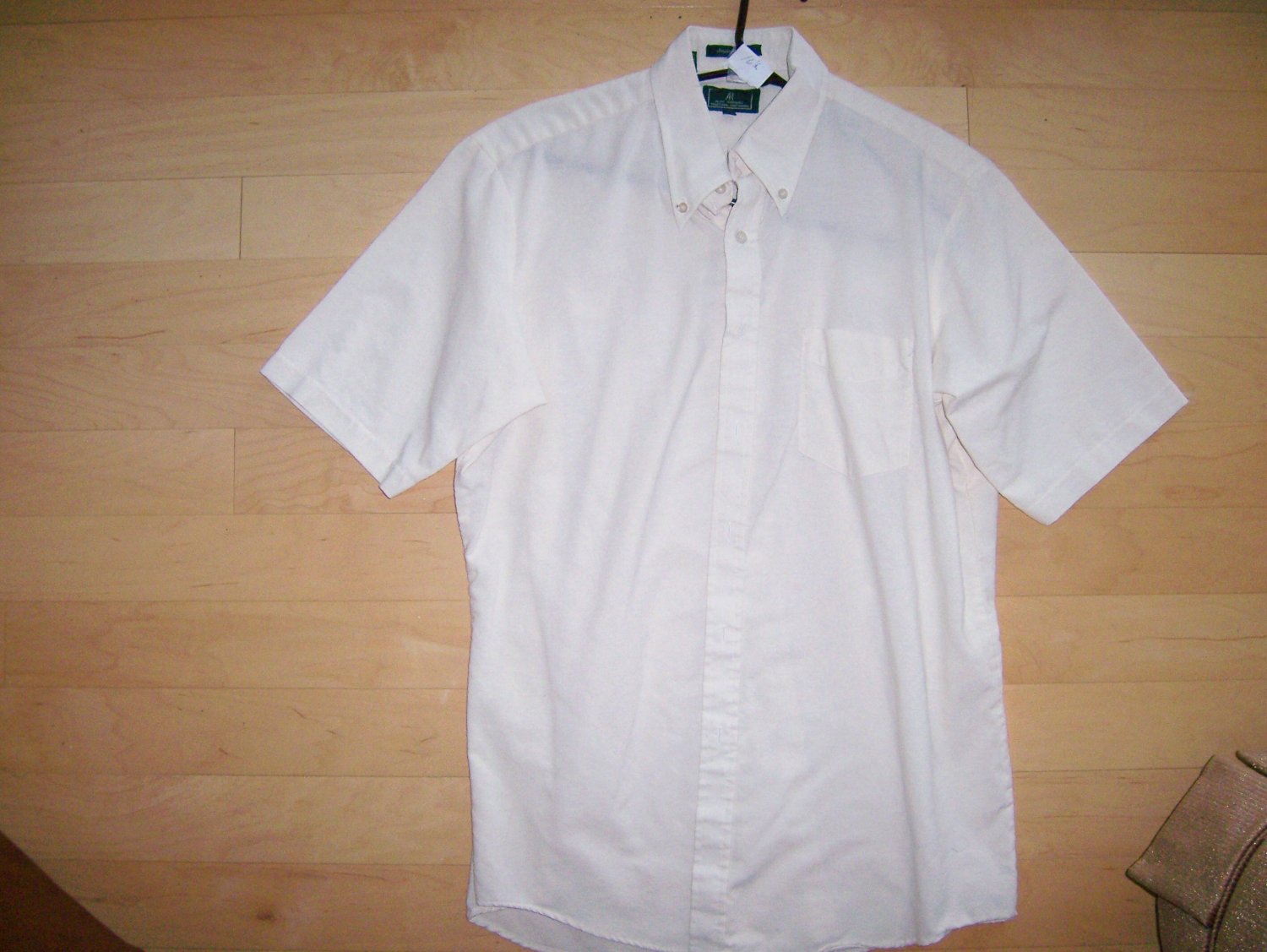 Men's Shirt by Aldo Romano Cream Short Sleeve BNK764