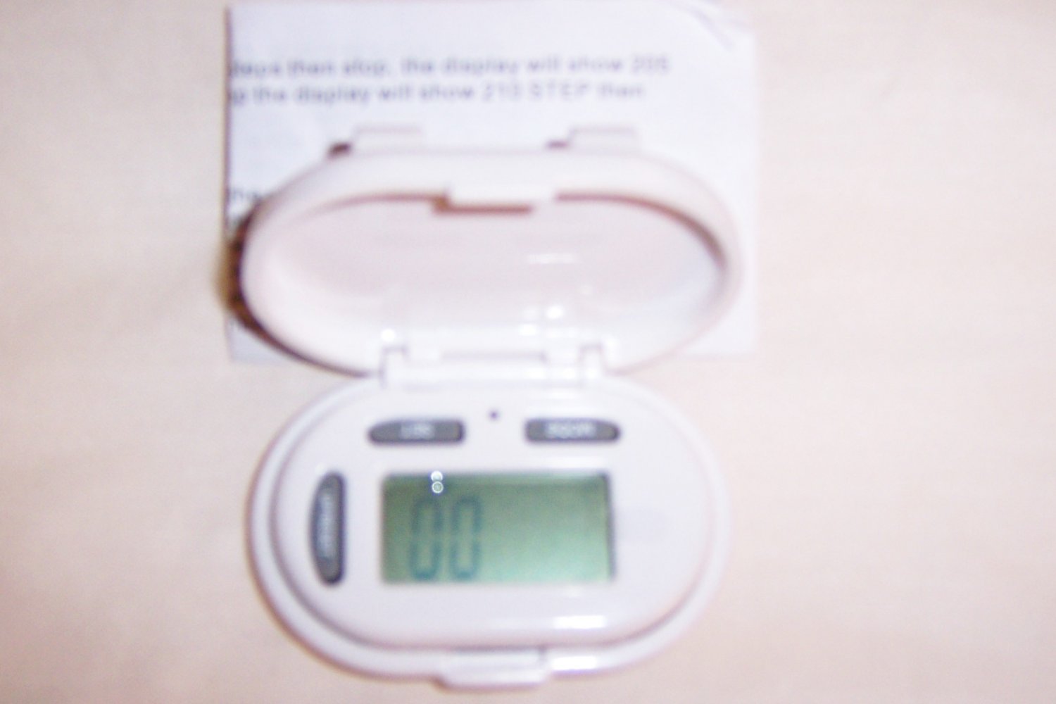 Pedometer W Instructions BNK869