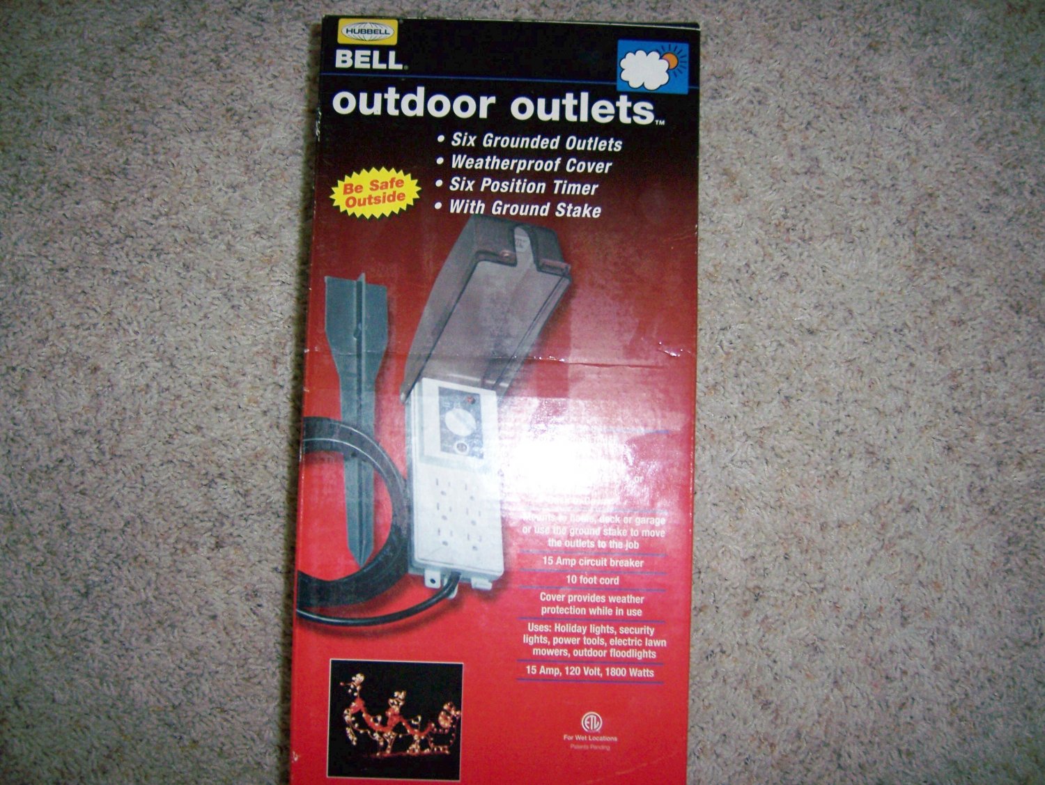 Out Door Outlets Hubell/Bell WeatherProof Grounded BNK901