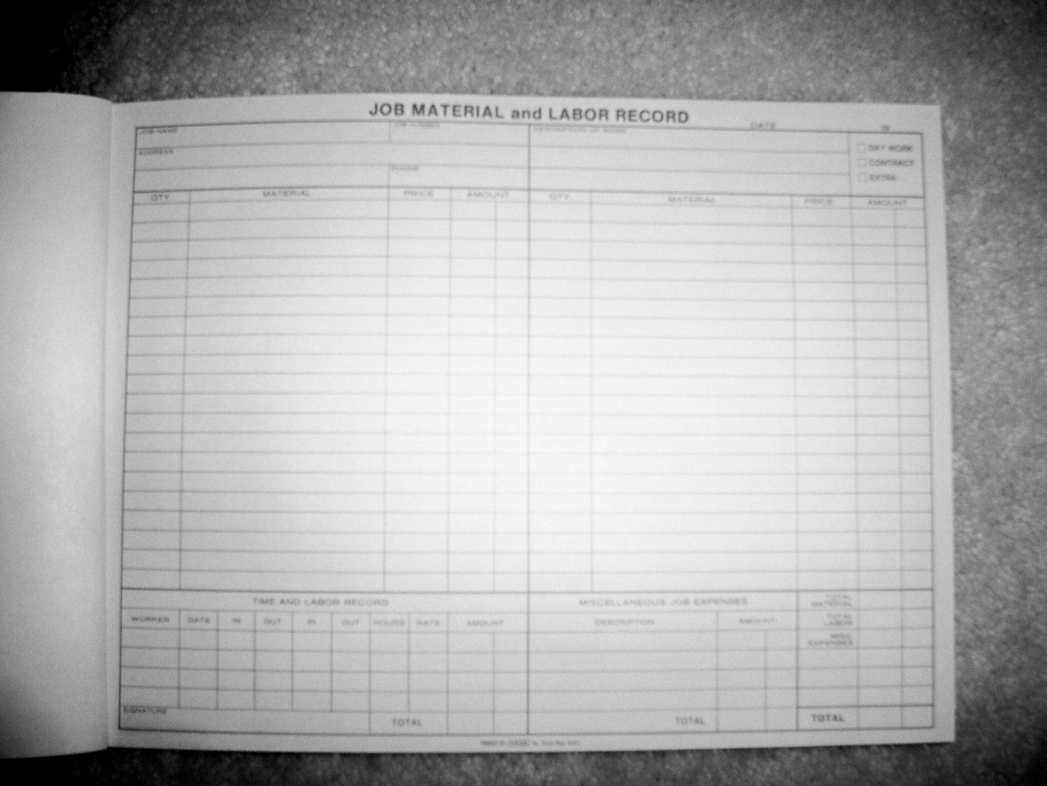 Records To Figure Jobs & Complete Record BNK919
