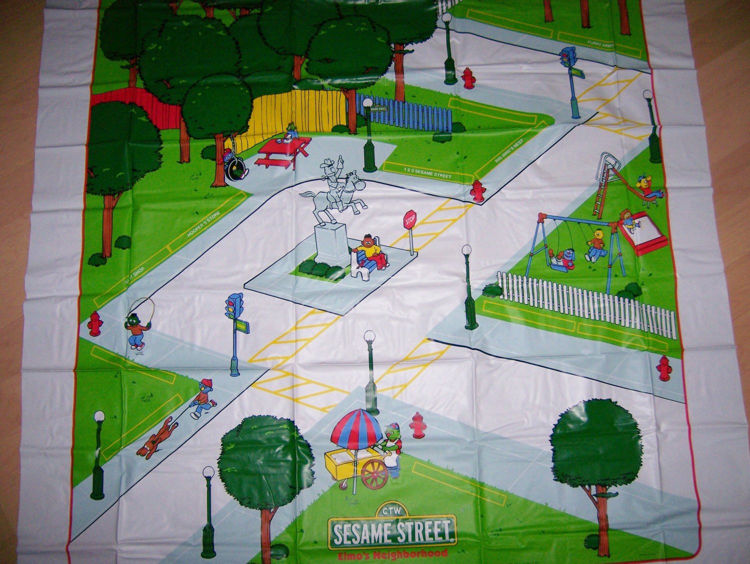 Sesame Card Table Size Tablecloth BNK928