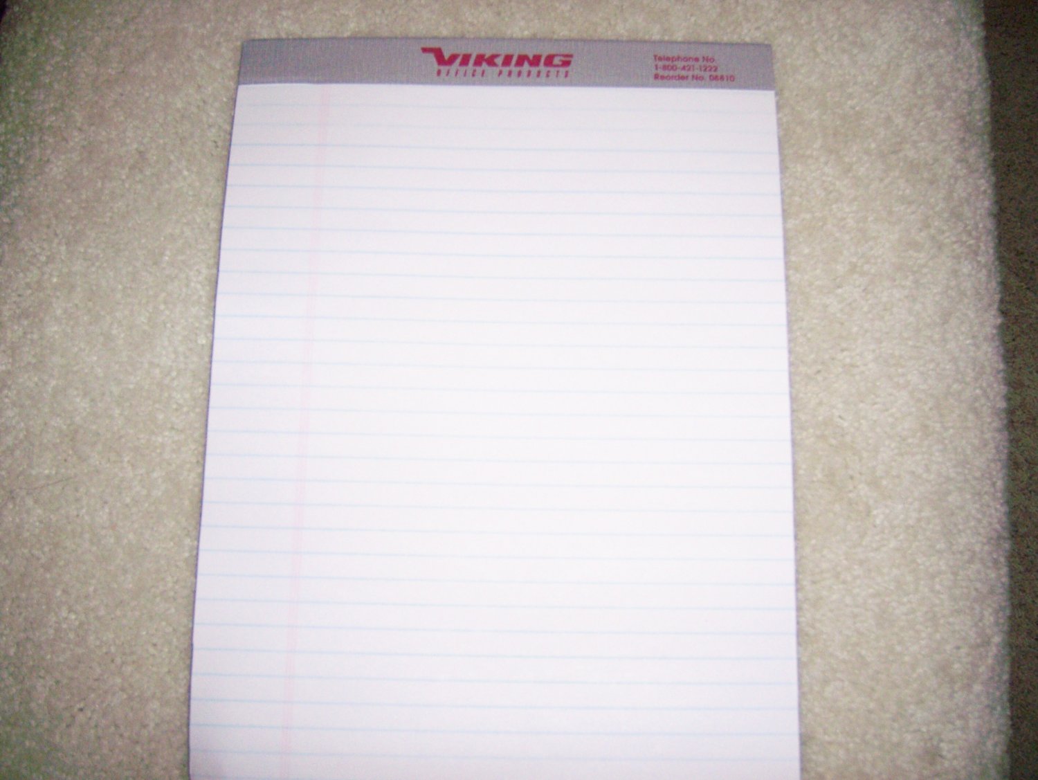 White Ruled Pads 8 1/2x11 BNK956